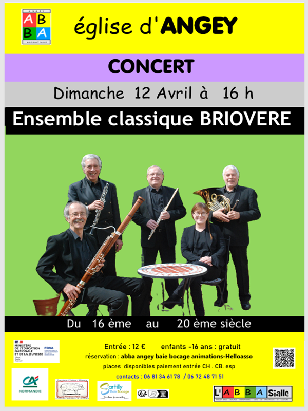 Concert de l&rsquo;Ensemble classique Briovere Angey Sartilly-Baie-Bocage