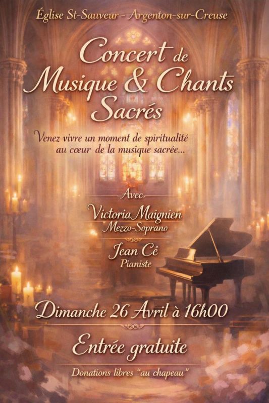 Concert de musique & chants sacrés  Argenton-sur-Creuse