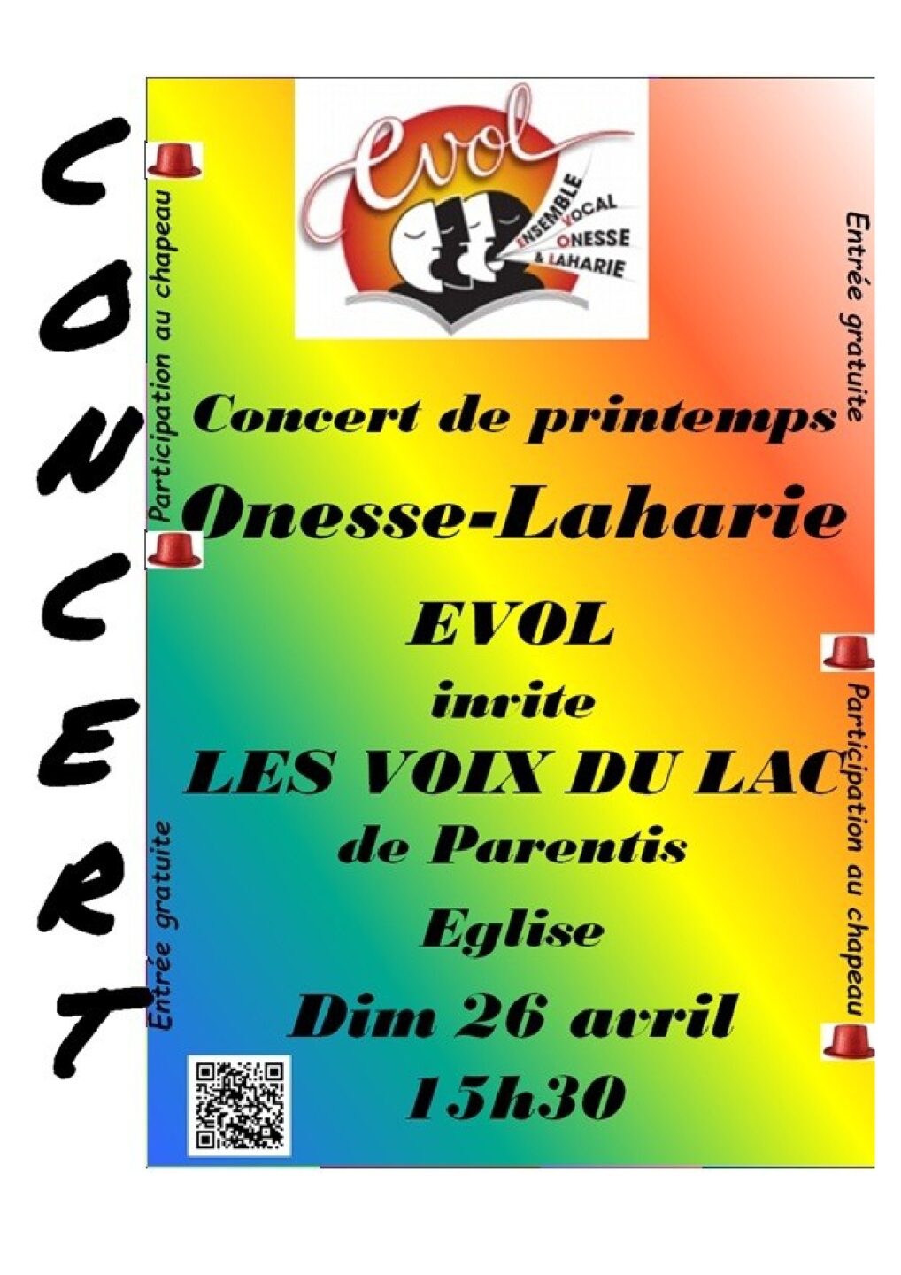 Concert de printemps avec EVOL  Onesse-Laharie