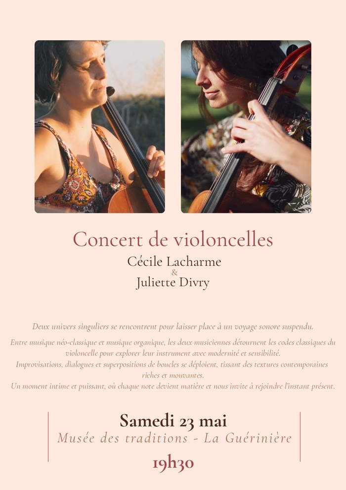Concert de violoncelles Musée des traditions de l’île de Noirmoutier La Guérinière