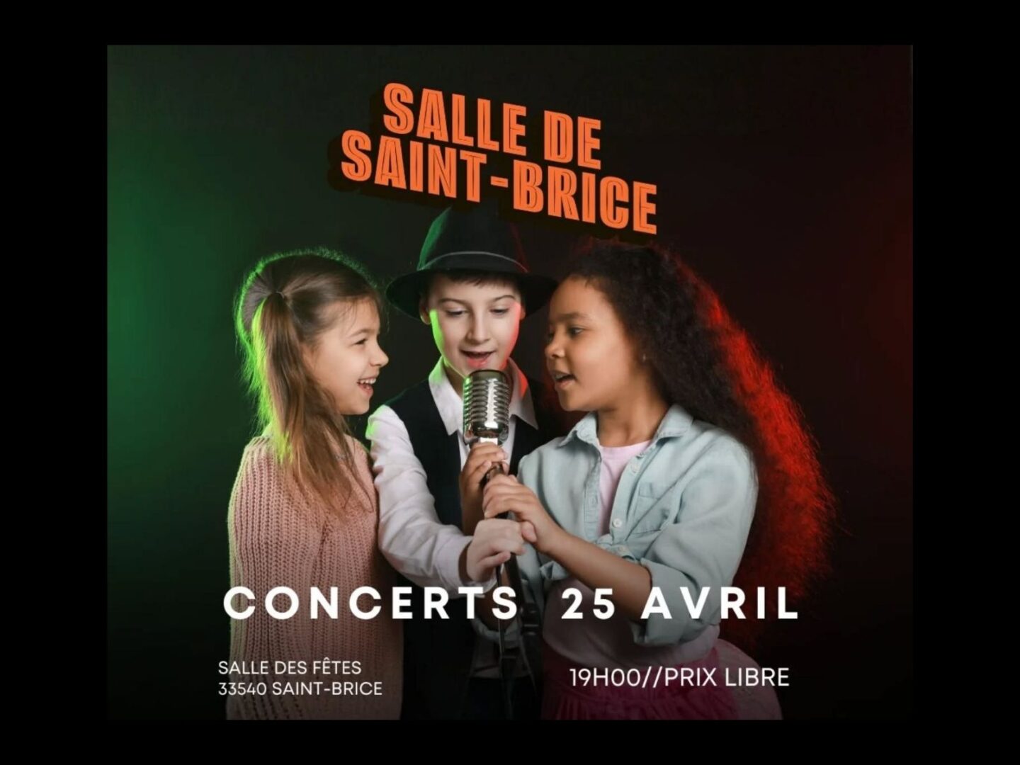 Concert des élèves de l&rsquo;école de musique Salle des fêtes Saint-Brice
