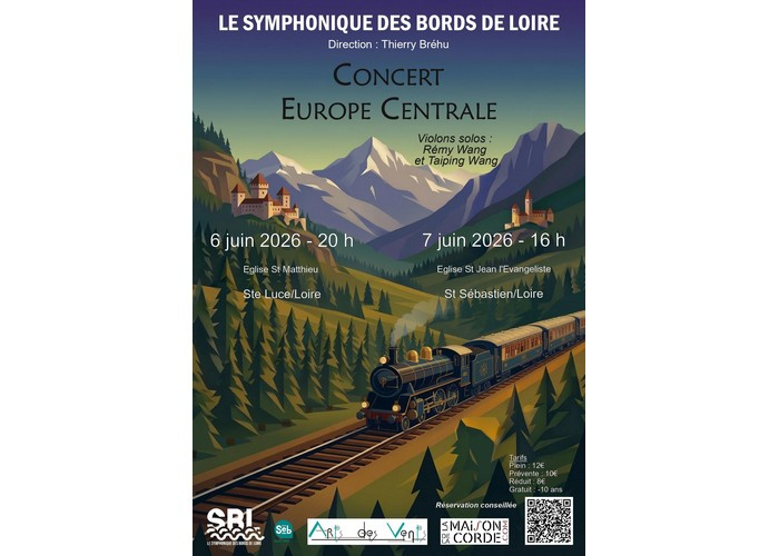 Concert du Symphonique des Bords de Loire Eglise Catholique St Matthieu sur Loire Nantes