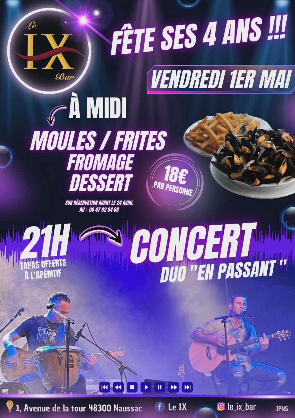 CONCERT DUO EN PASSANT 1 Avenue de la Tour Naussac-Fontanes 2026-05-01