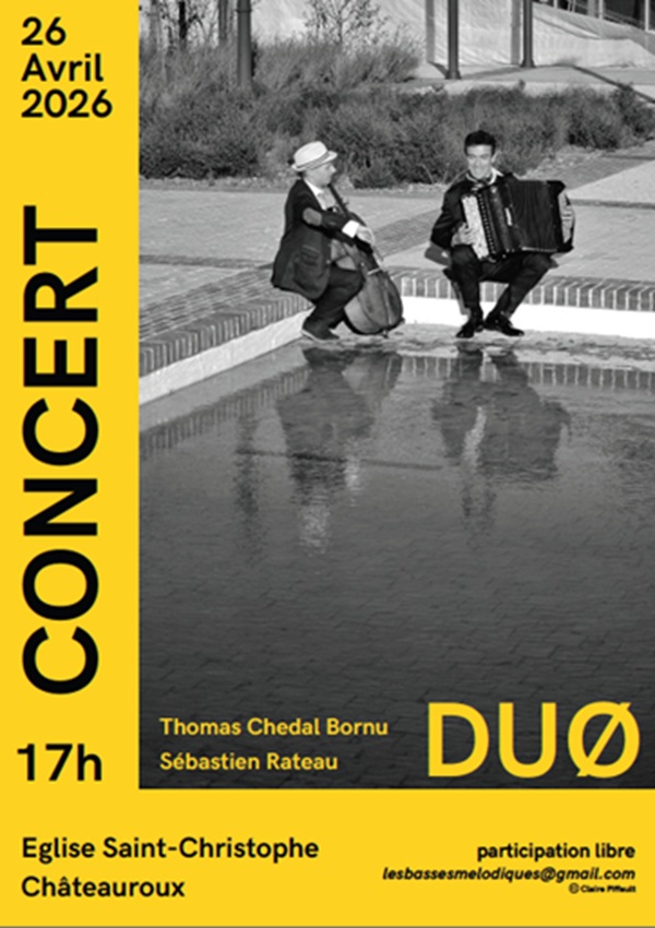 Concert Duo Les Basses Mélodiques  Châteauroux