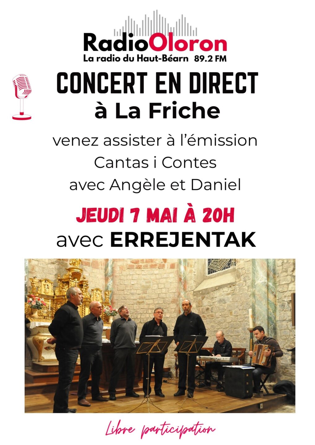 Concert Errejentak  Oloron-Sainte-Marie