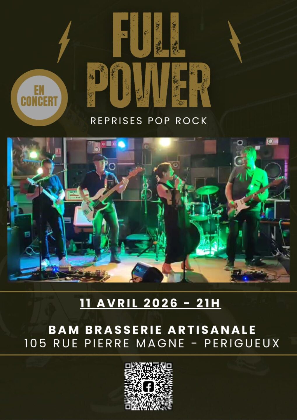 Concert Full Power BAM artisanale et taproom Périgueux