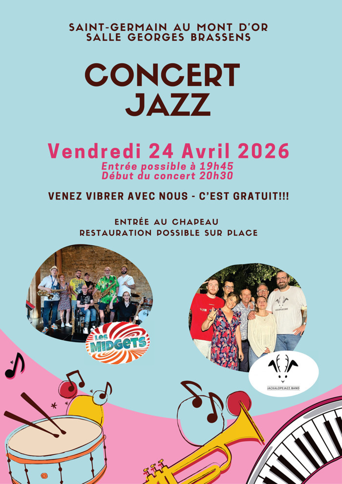 Concert Jazz, Salle Georges Brassens, Saint-Germain-au-Mont-d&rsquo;Or