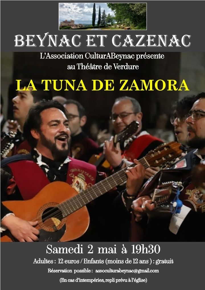 Concert La Tuna de Zamora  Beynac-et-Cazenac