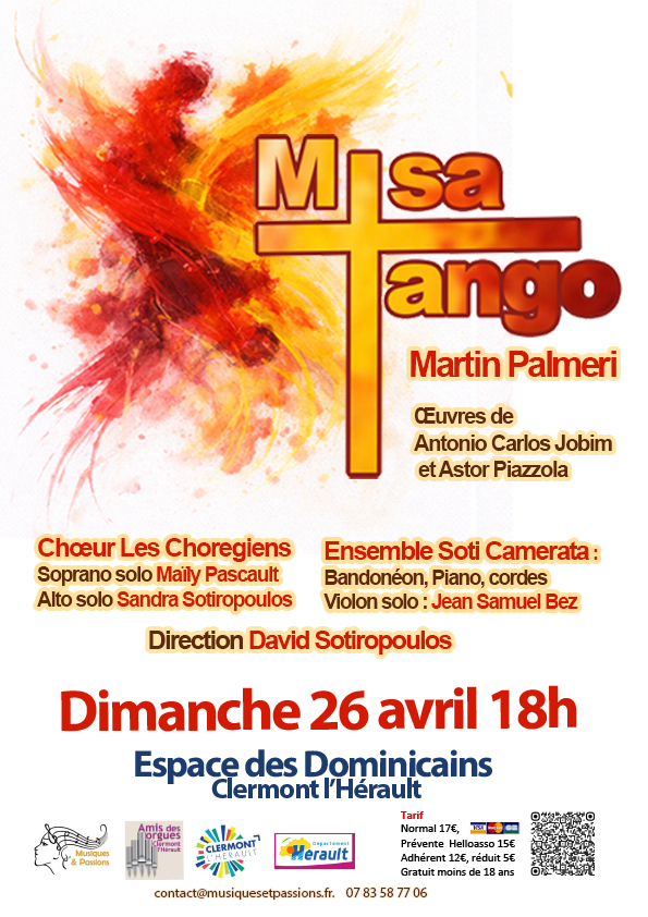 CONCERT MISATANGO OU MESSE A BUENOS AIRES  Clermont-l&rsquo;Hérault