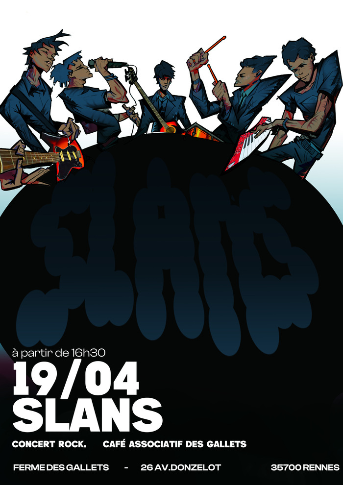Concert Slans Café associatif des Gallets Rennes