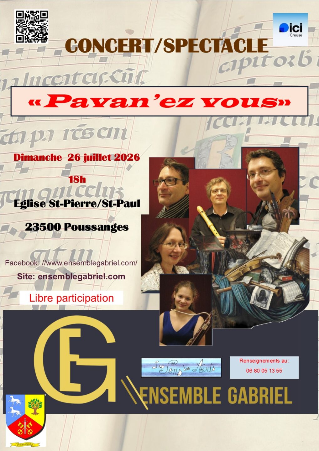 Concert spectacle Payan&rsquo;ez vous  Poussanges