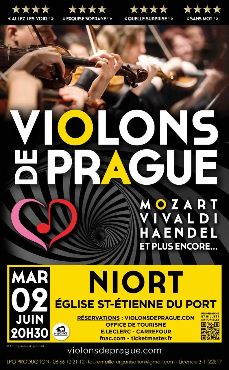 Concert Violons de Prague à Niort 50 Rue Gambetta Niort 2026-06-02