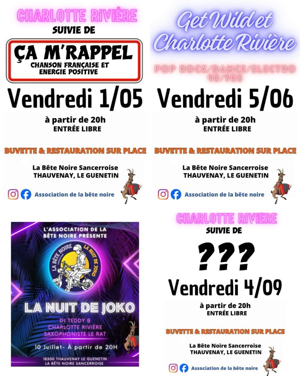 [Concerts]: à la Bête Noire Le Guenetin Thauvenay 2026-05-01