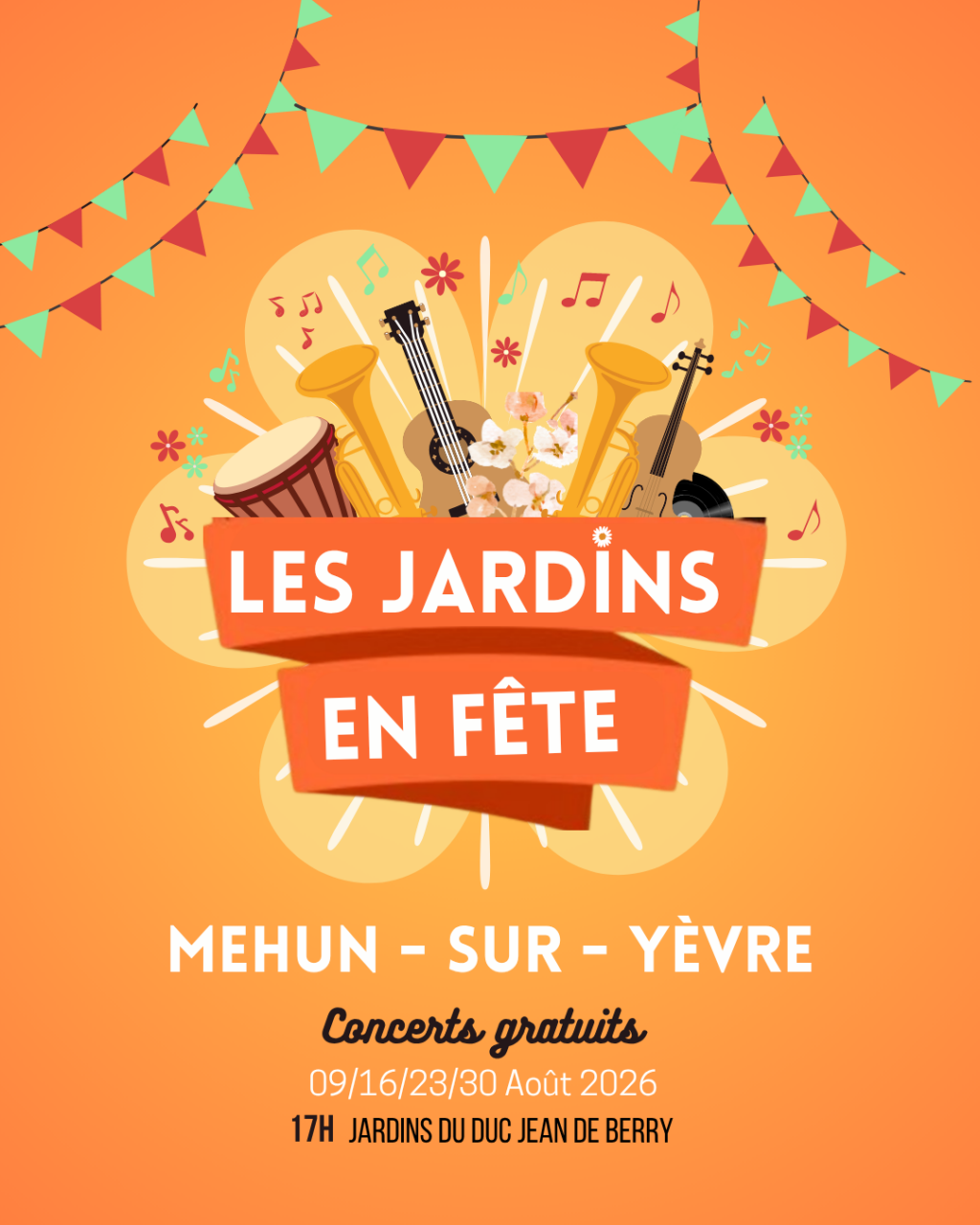 Concerts Les Jardins en Fête  Mehun-sur-Yèvre