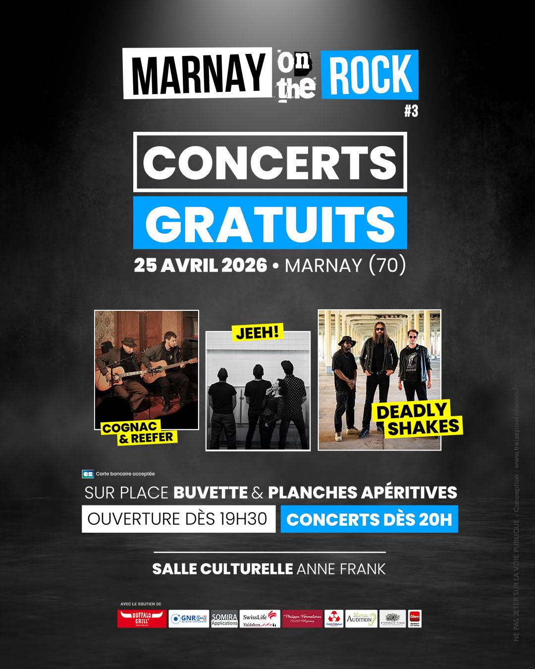 Concerts Marnay on the rock Rue du Collège Marnay 2026-04-25