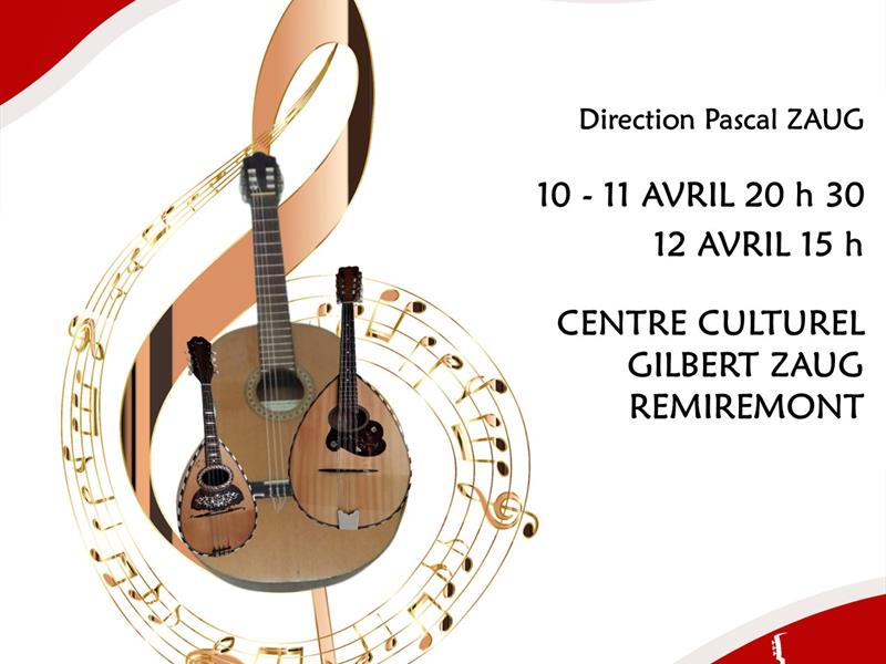Concerts orchestre de mandolines de Remiremont Centre Culturel Gilbert Zaug Remiremont
