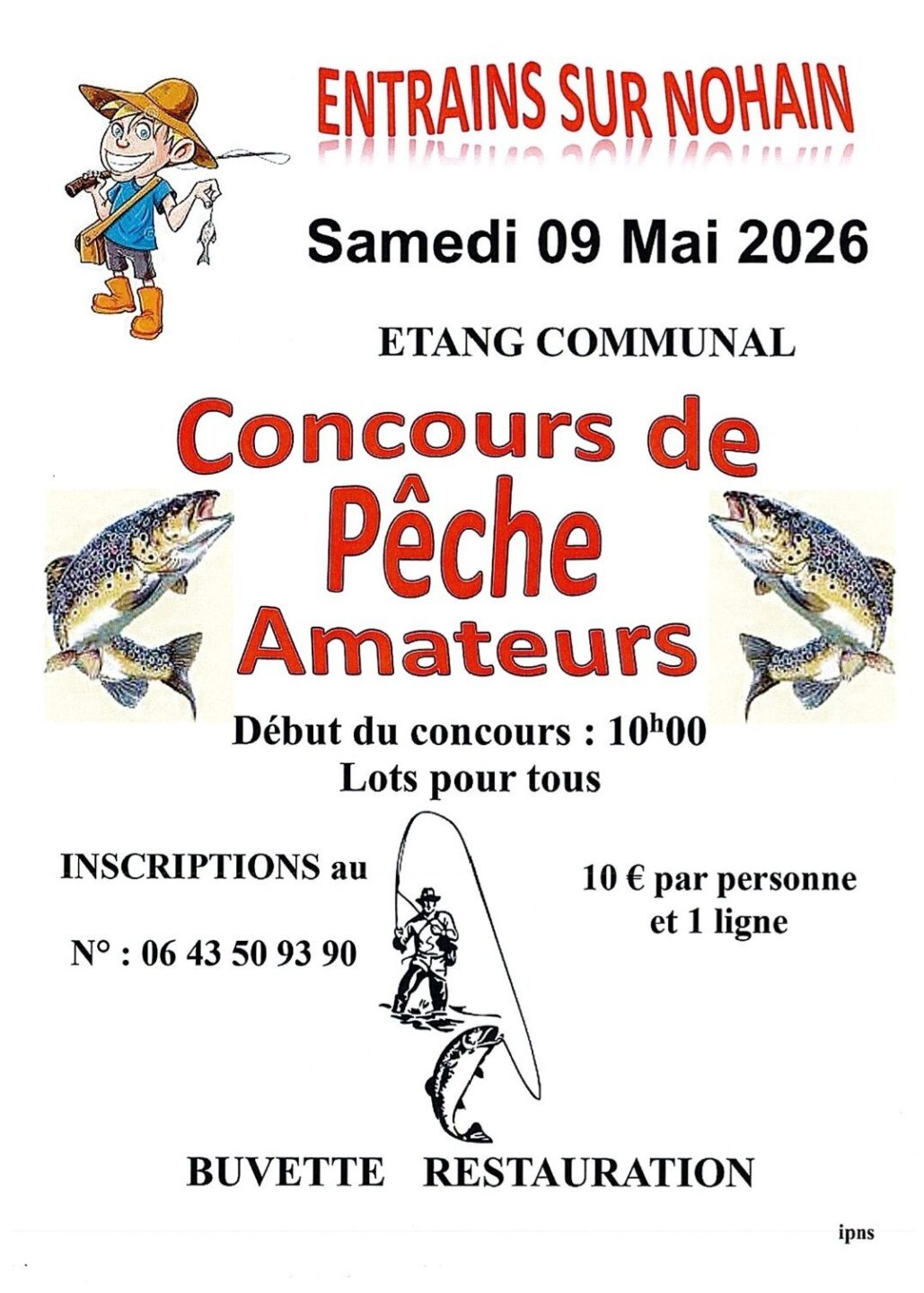 Concours de pêche amateurs rue d&rsquo;Etais Entrains-sur-Nohain
