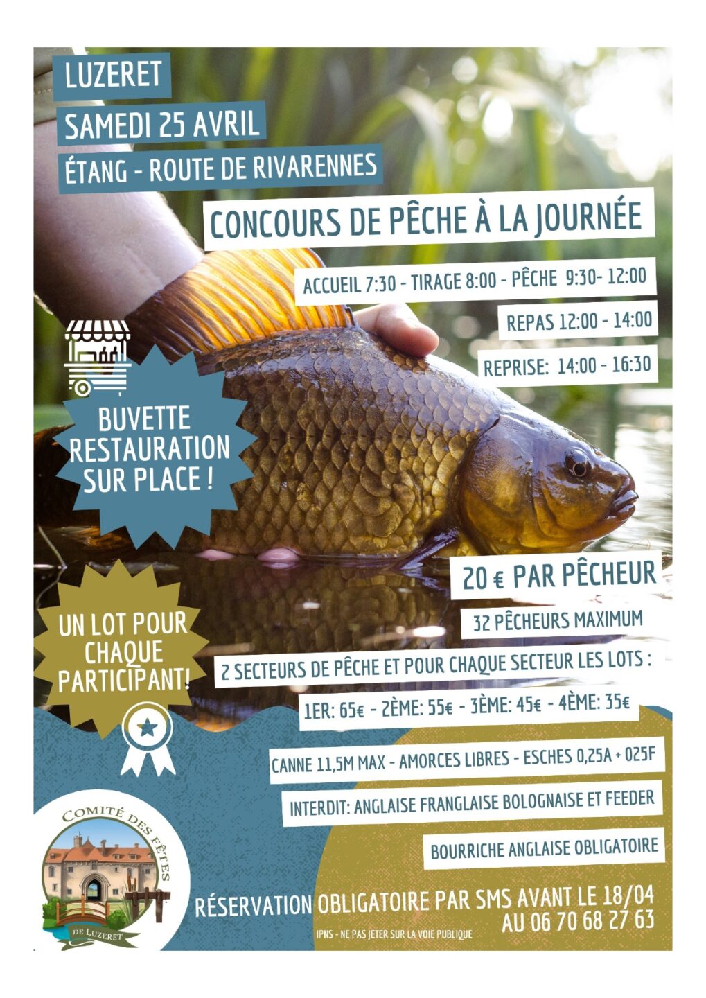 Concours de pêche  Luzeret