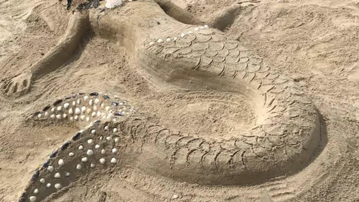 Concours de sculptures sur sable en famille Plage du Nau 44510 Le pouliguen Le pouliguen