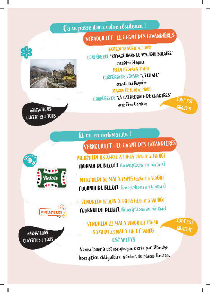 Conférence, Domitys-Vernouillet, Vernouillet