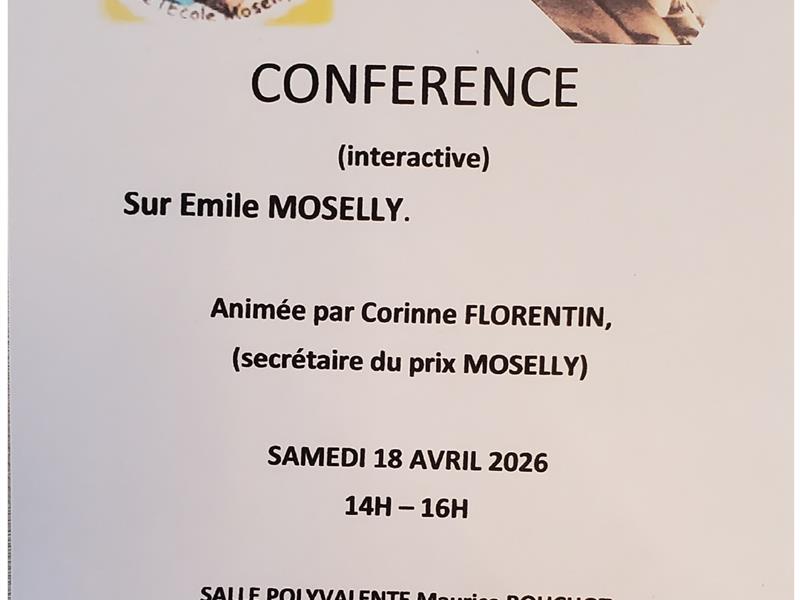 Conférence interactive sur Émile Moselly rue du colombier Chaudeney-sur-Moselle
