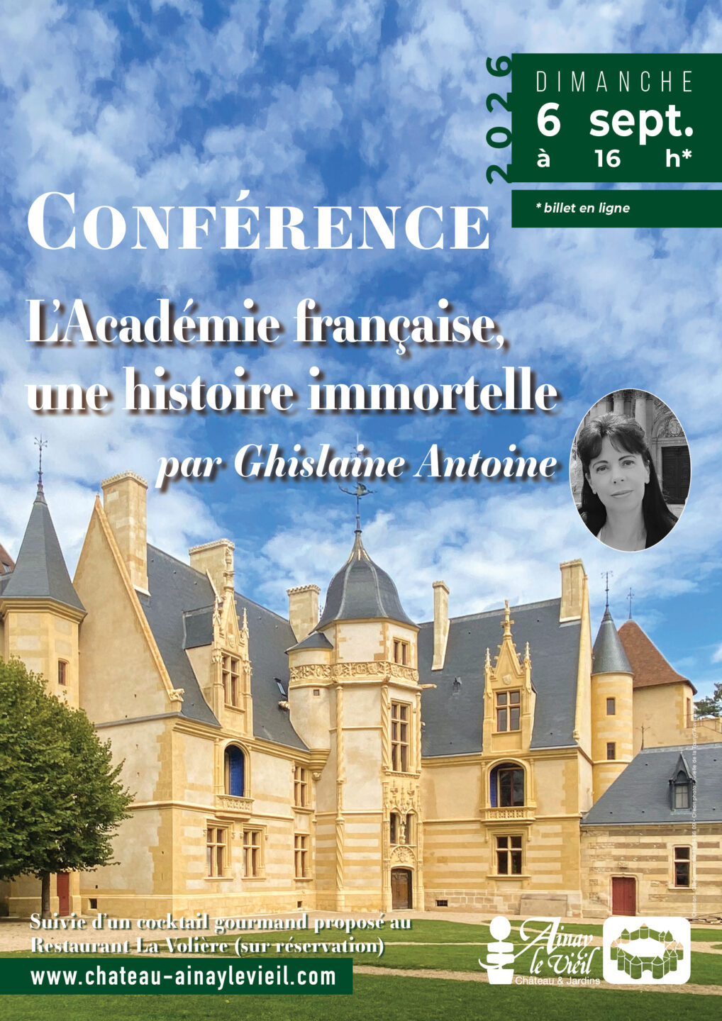 Conférence L’Académie française, une histoire immortelle  Ainay-le-Vieil