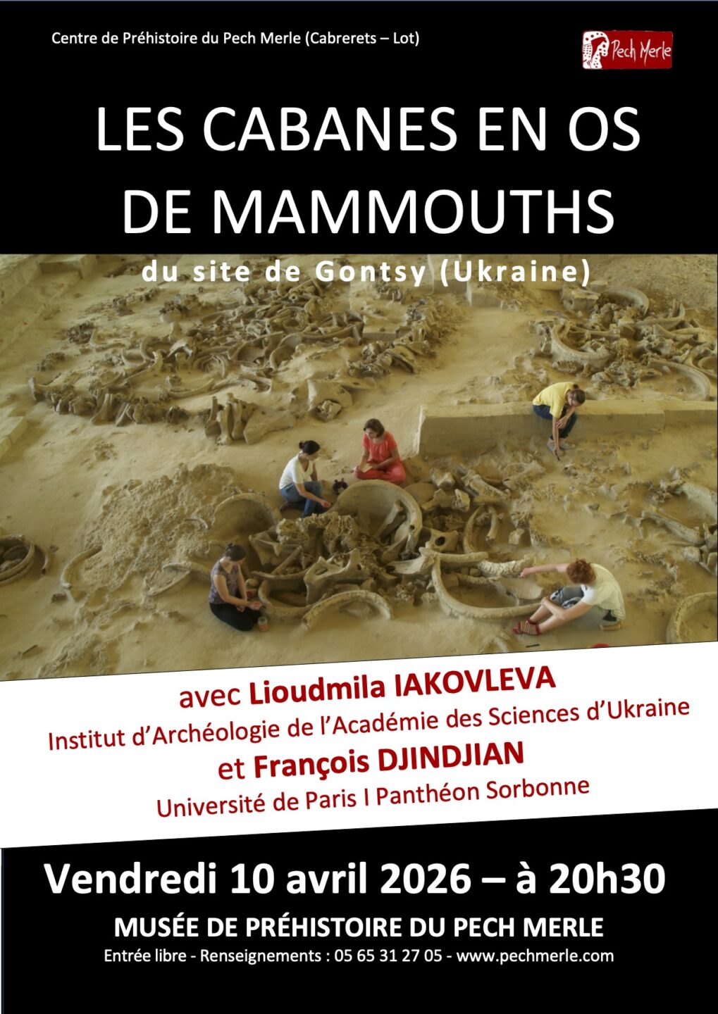 Conférence Les cabanes en os de mammouth  Cabrerets