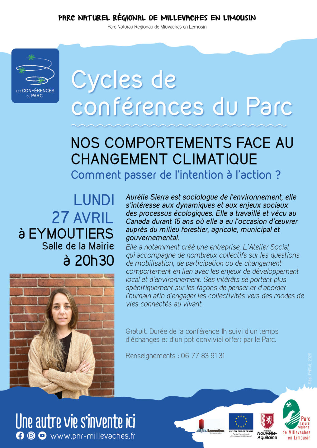 CONFERENCE Nos comportements face au changement climatique Espace Tibord du Chalard Eymoutiers