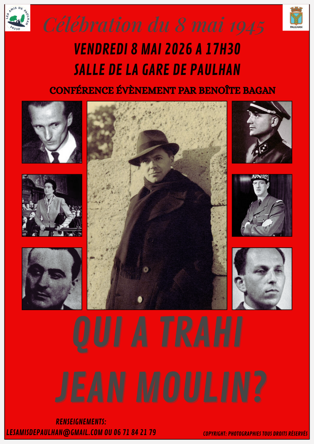 CONFERENCE QUI A TRAHI JEAN MOULIN ?  Paulhan