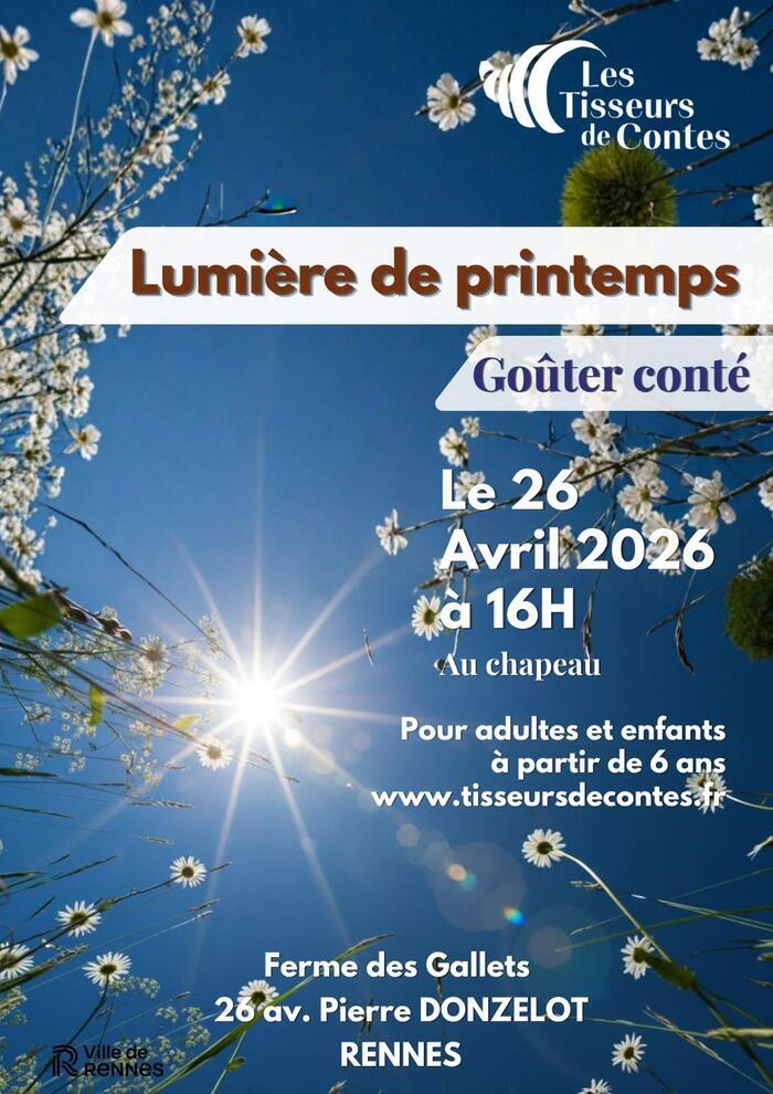 Contes : Lumières de Printemps Café associatif des Gallets Rennes