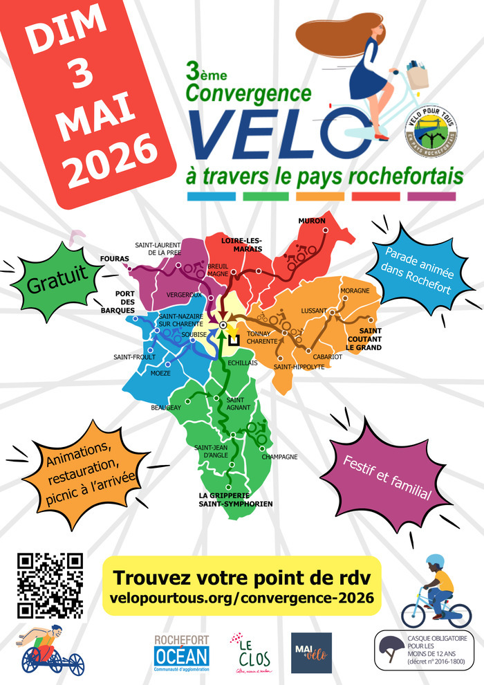 Convergence Vélo – 3ème édition, Cours d&rsquo;Ablois, Rochefort