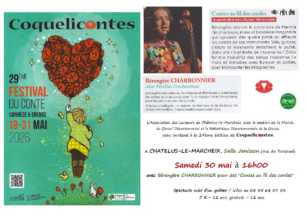 Coquelicontes Contes au Fil des Cordes Salle Janisson Châtelus-le-Marcheix 2026-05-30