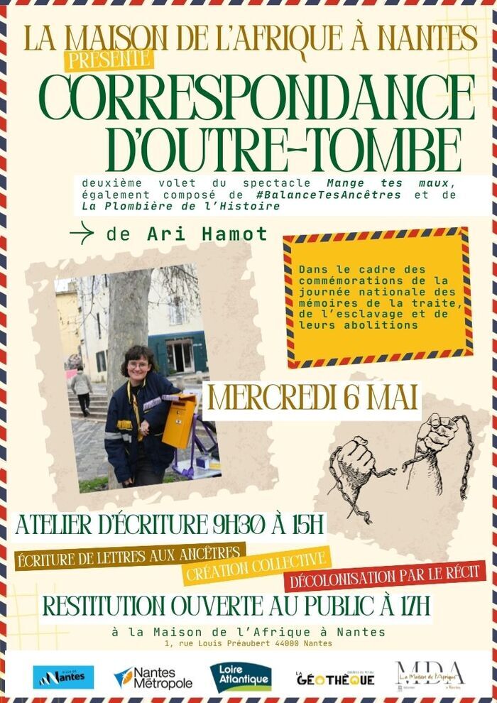 Correspondance d’outre-tombe – d&rsquo;Ari Hamot Maison de l&rsquo;Afrique à Nantes Nantes