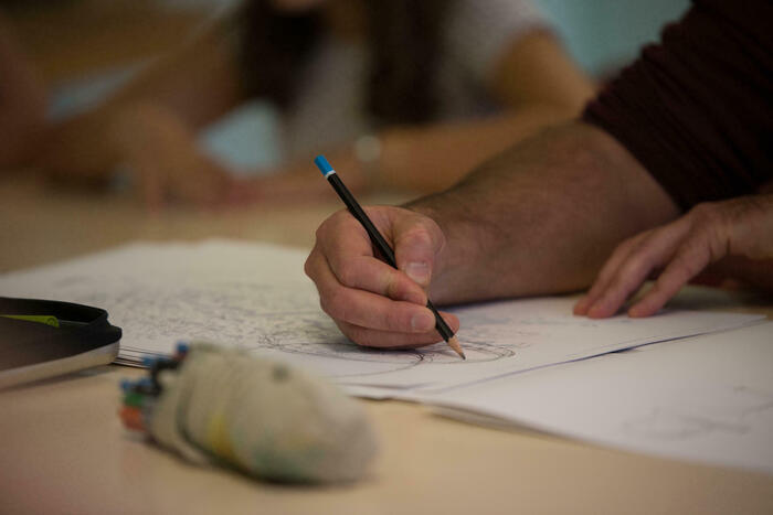 Cours de dessin, Médiathèque Lucie Mazauric, Anduze