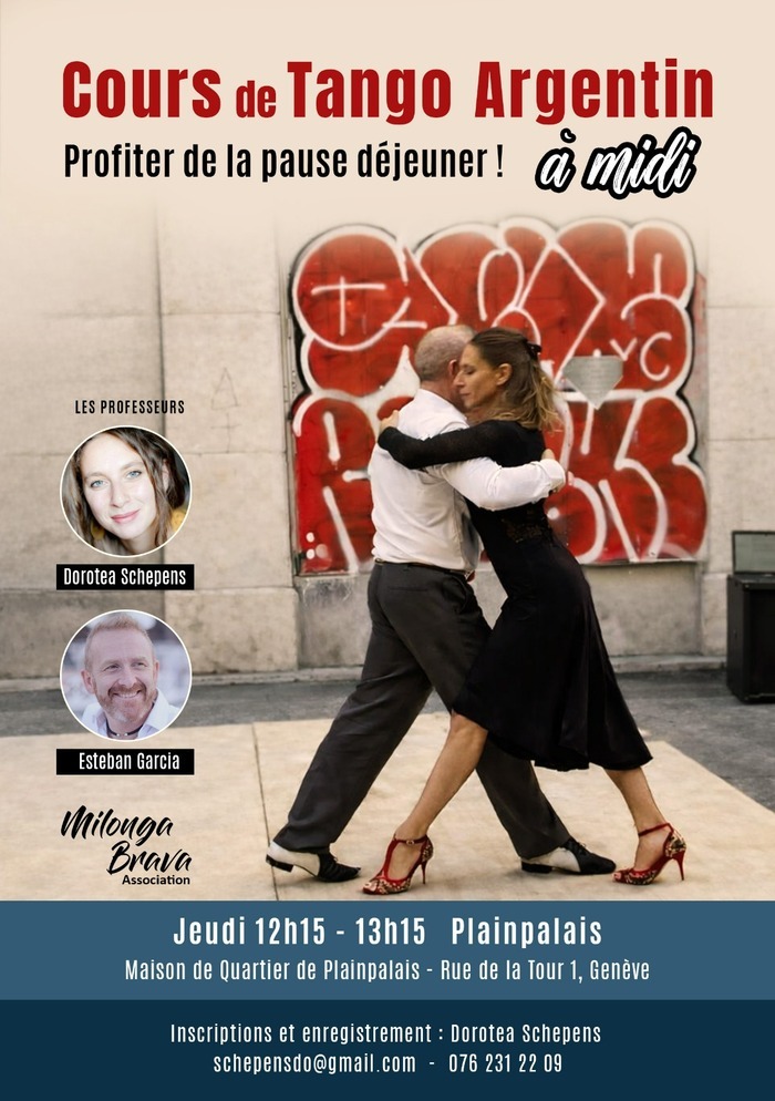Cours de Tango Argentin – Niveau débutant, Maison de quartier de Plainpalais, Genève
