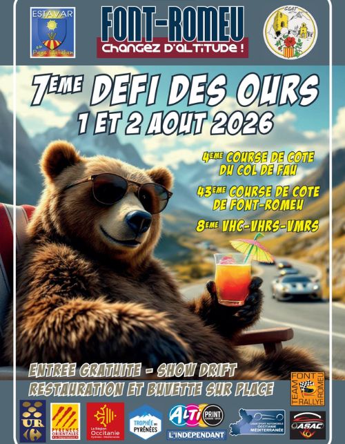 COURSE DE CÔTE  Font-Romeu-Odeillo-Via 2026-08-01