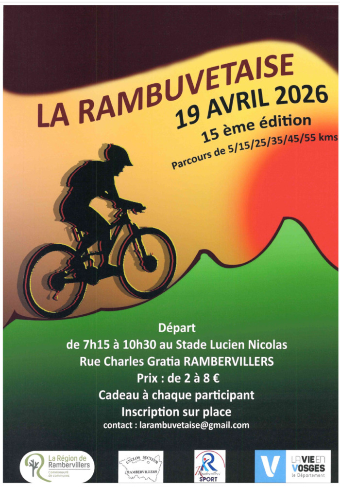 Course VTT – La rambuvetaise, Stade Lucien Nicolas, Rambervillers