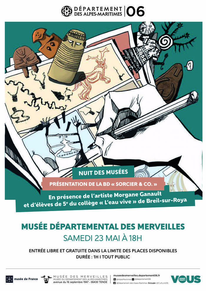 Création de la BD Sorcier & Co., Musée Départemental Des Merveilles, Tende