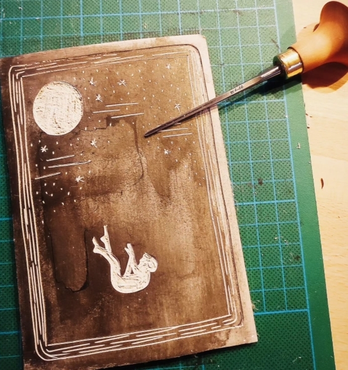 Crée ton affiche en linogravure, Théâtre de la Verrière, Lille