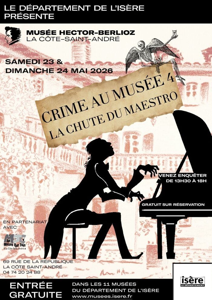Crime au musée 4 – La chute du maestro !, Musée Hector-Berlioz, La Côte-Saint-André