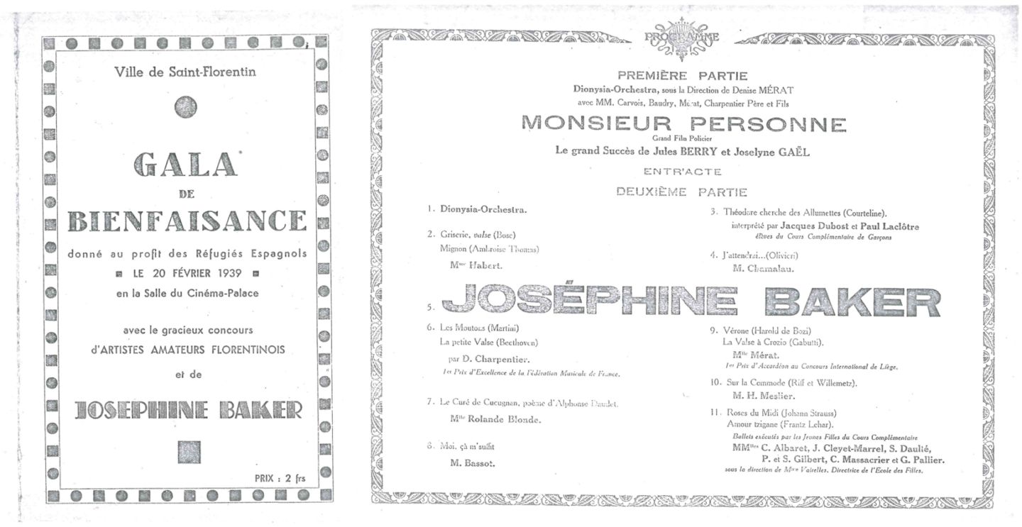 Dans les pas de Joséphine Baker Office de Tourisme Serein et Armance Saint-Florentin