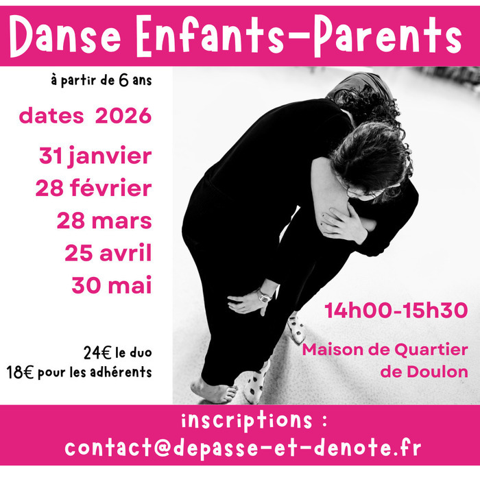 Danse Enfants-Parents, Maison de Quartier de Doulon, Nantes