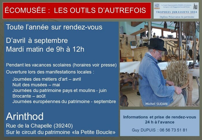 Découverte des Outils d'Autrefois et du Chemin du Patrimoine Ecomusée Les Outils d'Autrefois Arinthod