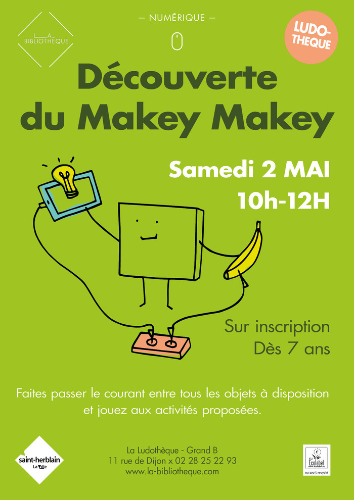 Découverte du Makey Makey La Ludothèque Saint-Herblain
