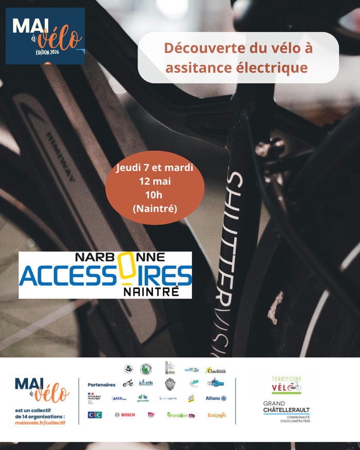 Découverte du vélo électrique Narbonne accessoires Naintré