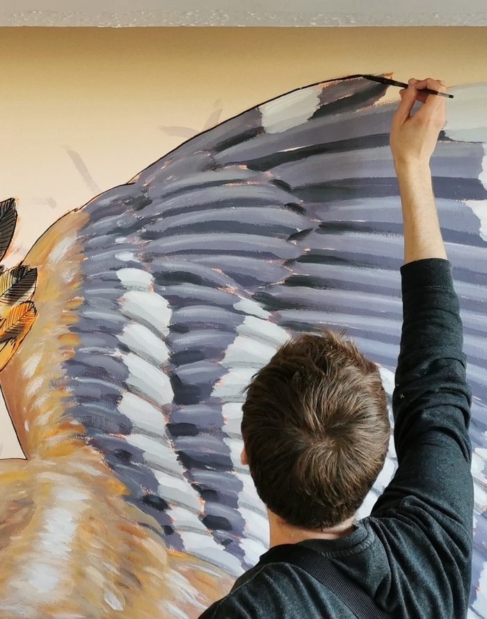 Découverte d&rsquo;une fresque naturaliste monumentale, Ferme familiale Gustave Courbet, Flagey