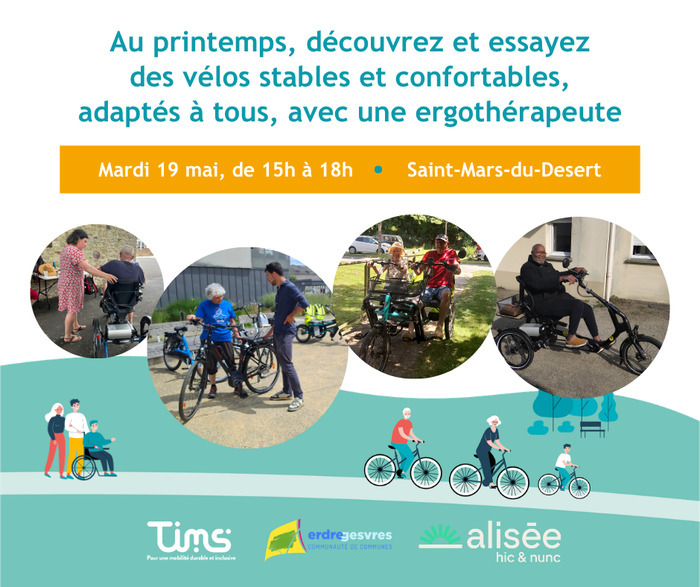 Découverte et essais de vélos adaptés pour tous, Tiers-lieu marsien, Saint-Mars-du-Désert