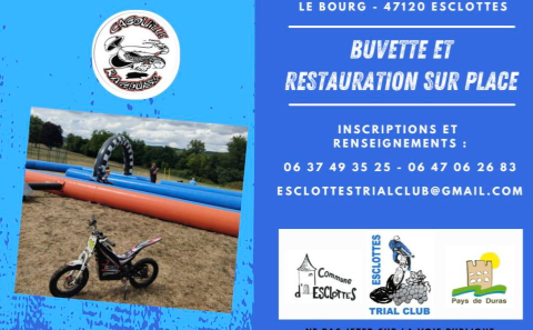 Découverte moto trial à Esclottes  Esclottes