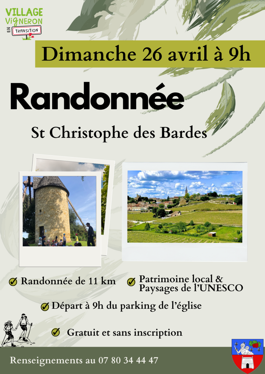 Découvrez le nouveau parcours randonnée à Saint-Christophe-des-Bardes  Saint-Christophe-des-Bardes