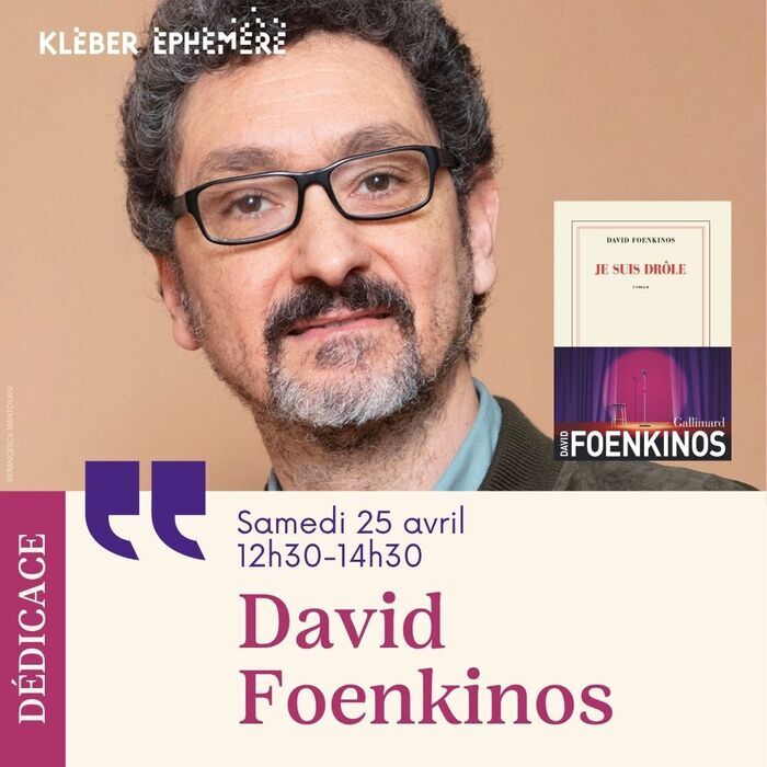 Dédicace avec David Foenkinos, Kléber Éphémère, Strasbourg